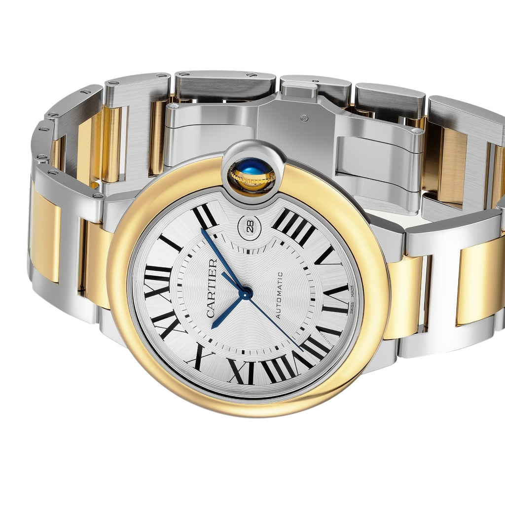Ballon Bleu de Cartier 42 | 42mm, Two-Tone Steel & 18K Yellow Gold, Silver Dial