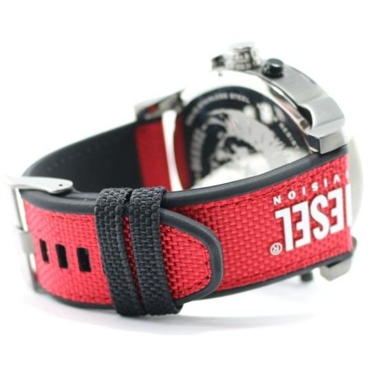 Diesel DZ7423 Mr. Daddy 2.0 Chronograph Men's Watch – Grey Dial & Red Rubber Strap