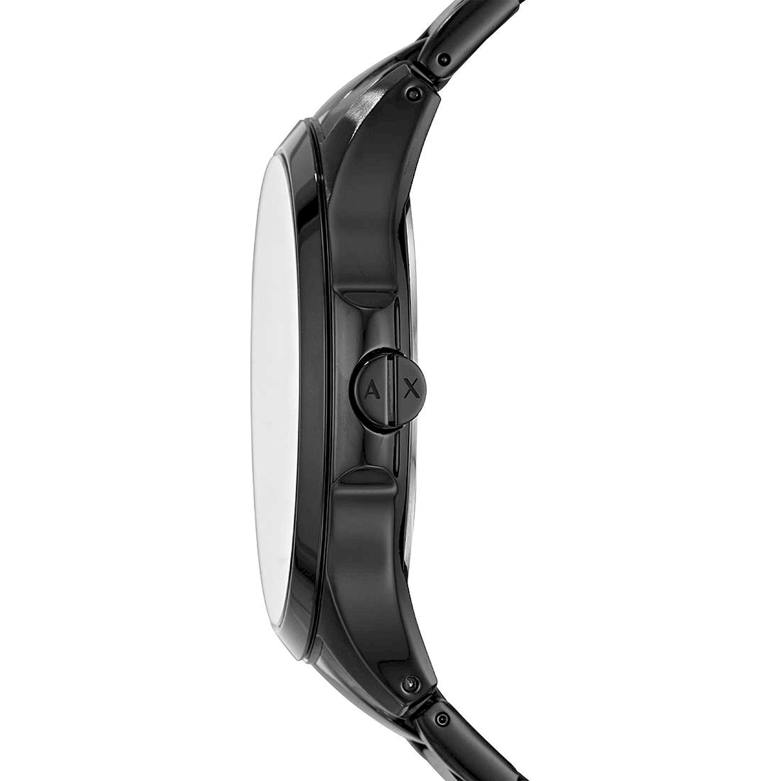 Armani Exchange Hampton AX2407 Men's Watch – Sleek Black Dial with Black Stainless Steel Bracelet
