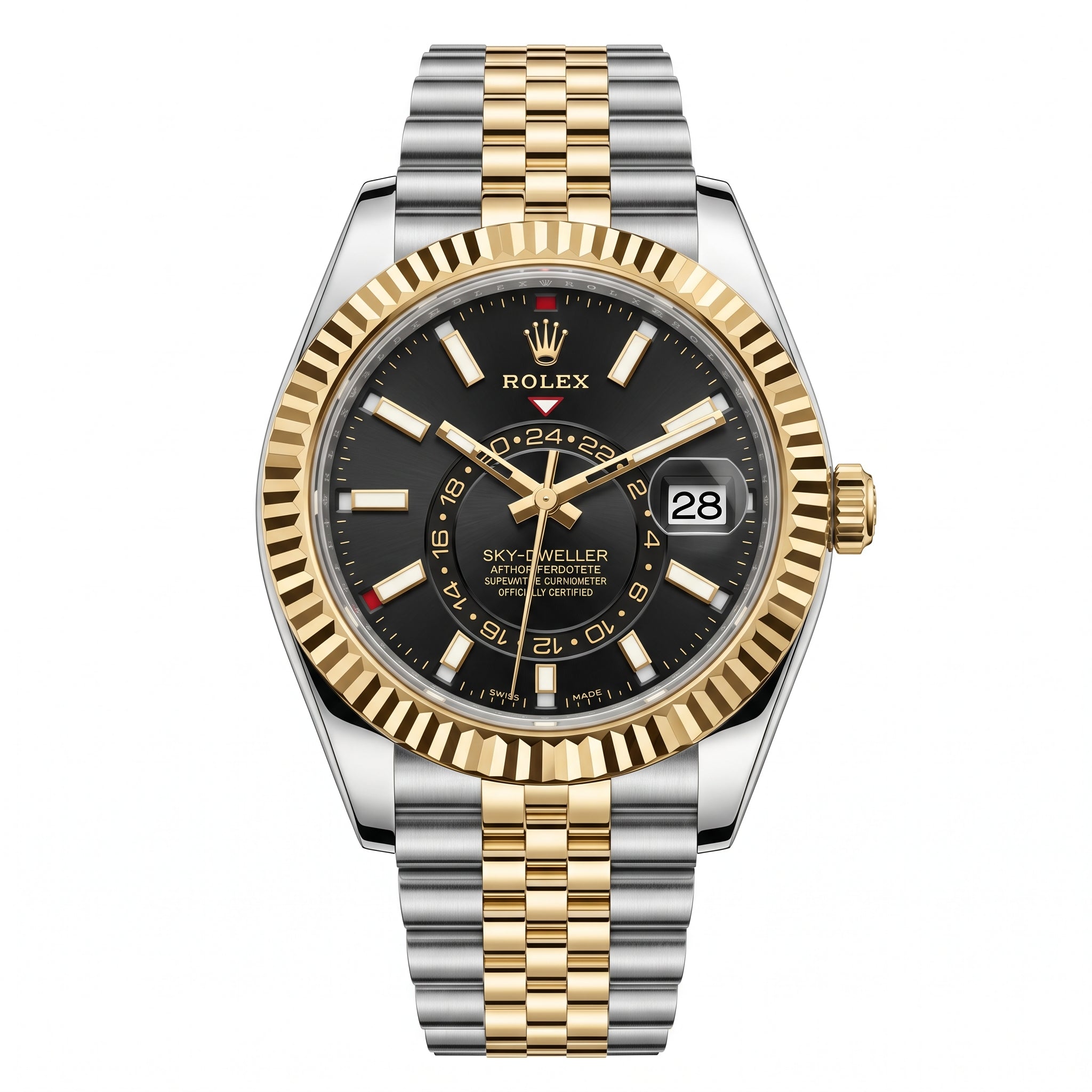 Rolex Sky-Dweller 336933 Oystersteel & Yellow Gold "Black Dial"