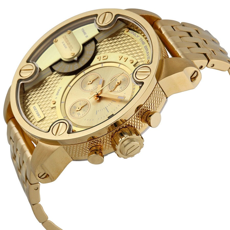Diesel DZ7399 Mr. Daddy 2.0 Chronograph Men's Watch – Gold Dial & Gold Stainless Steel Strap