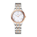 OMEGA De Ville Prestige Quartz Steel and Sedna Gold 30mm - White, Mother-of-Pearl on Bracelet